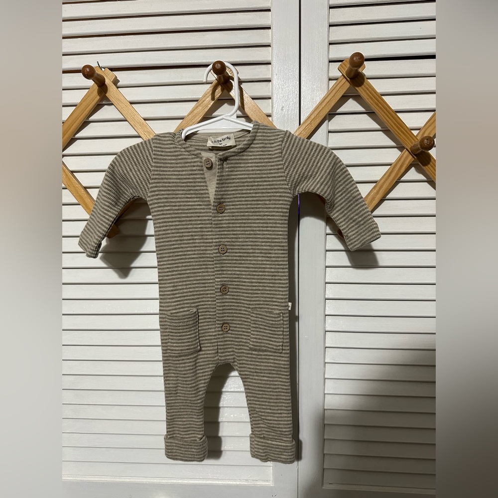 1 + In the Family striped romper 3 months